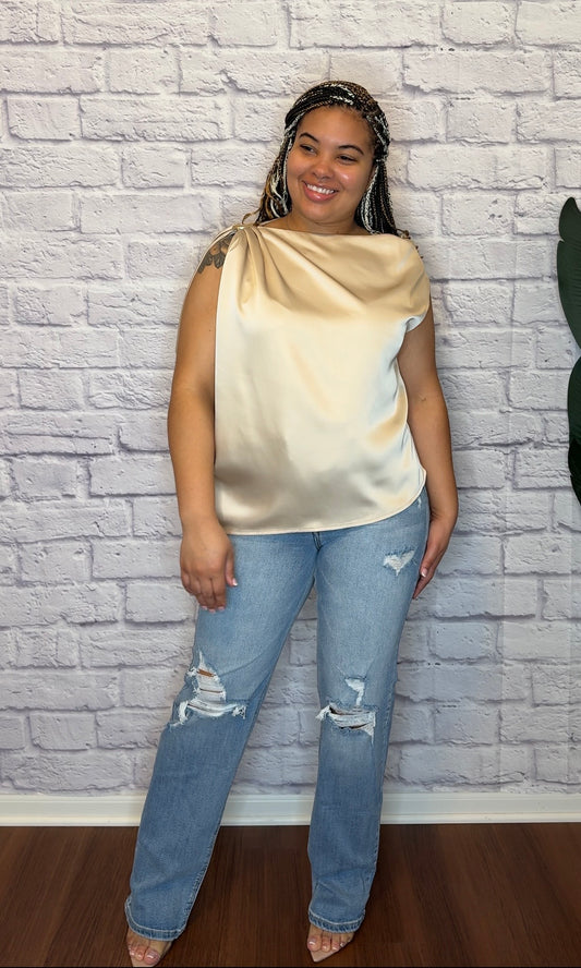Champagne Mood Top