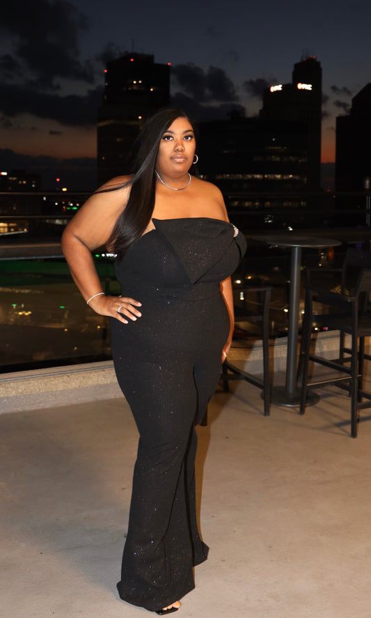 Center Stage Jumpsuit • Curve