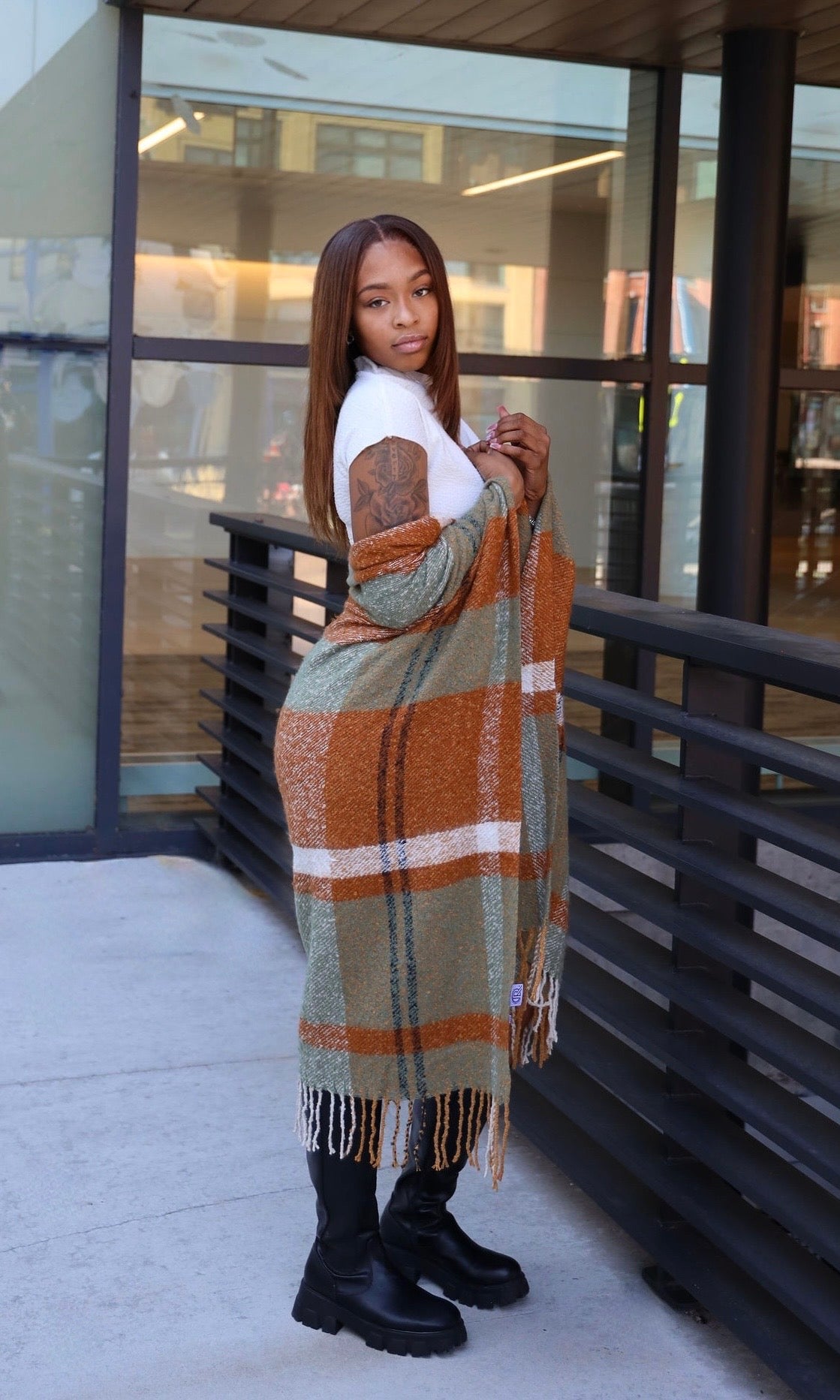 Falling For Plaid Wrap