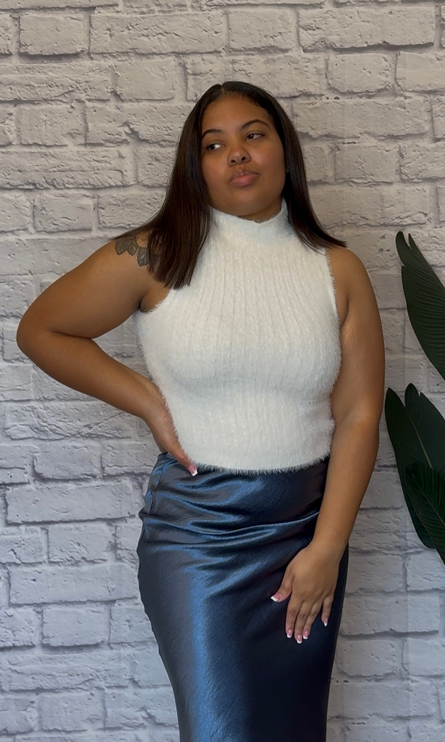 Snow Kissed Knit Top