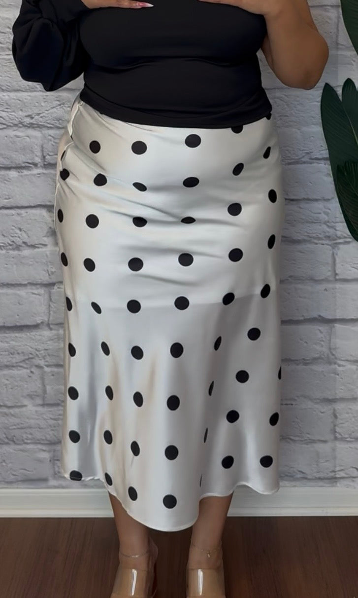 Playful Poise Midi Skirt • Curve